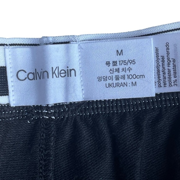 Calvin Klein Men's size Medium Black Pajama  lounge Sleep Shorts NWT - Picture 9 of 10